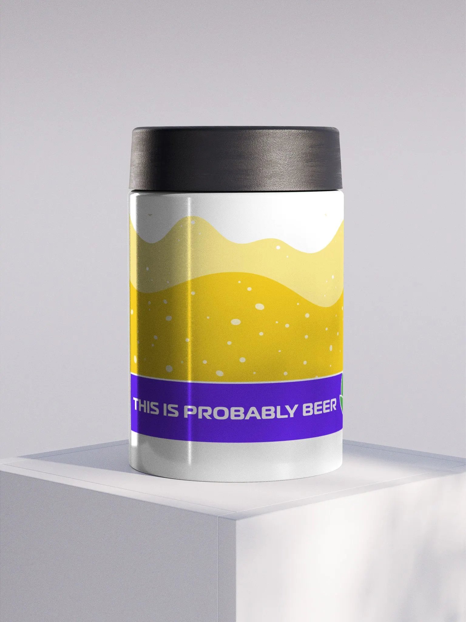 This Is Probably Beer Stainless Steel Koozie product image (1)