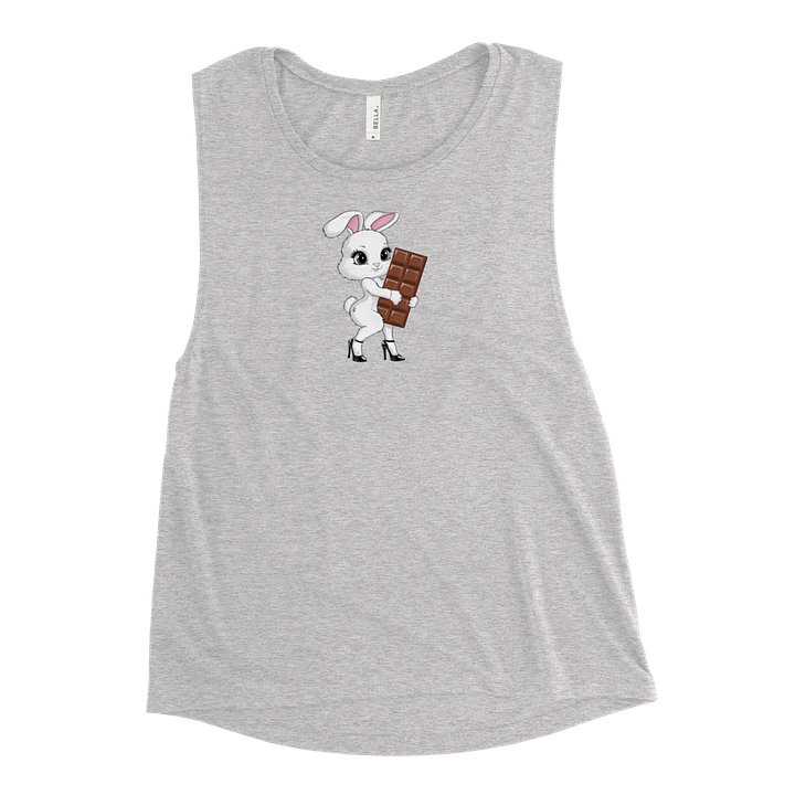 QOS Snow bunny with chocolate bar flowy tank top product image (49)