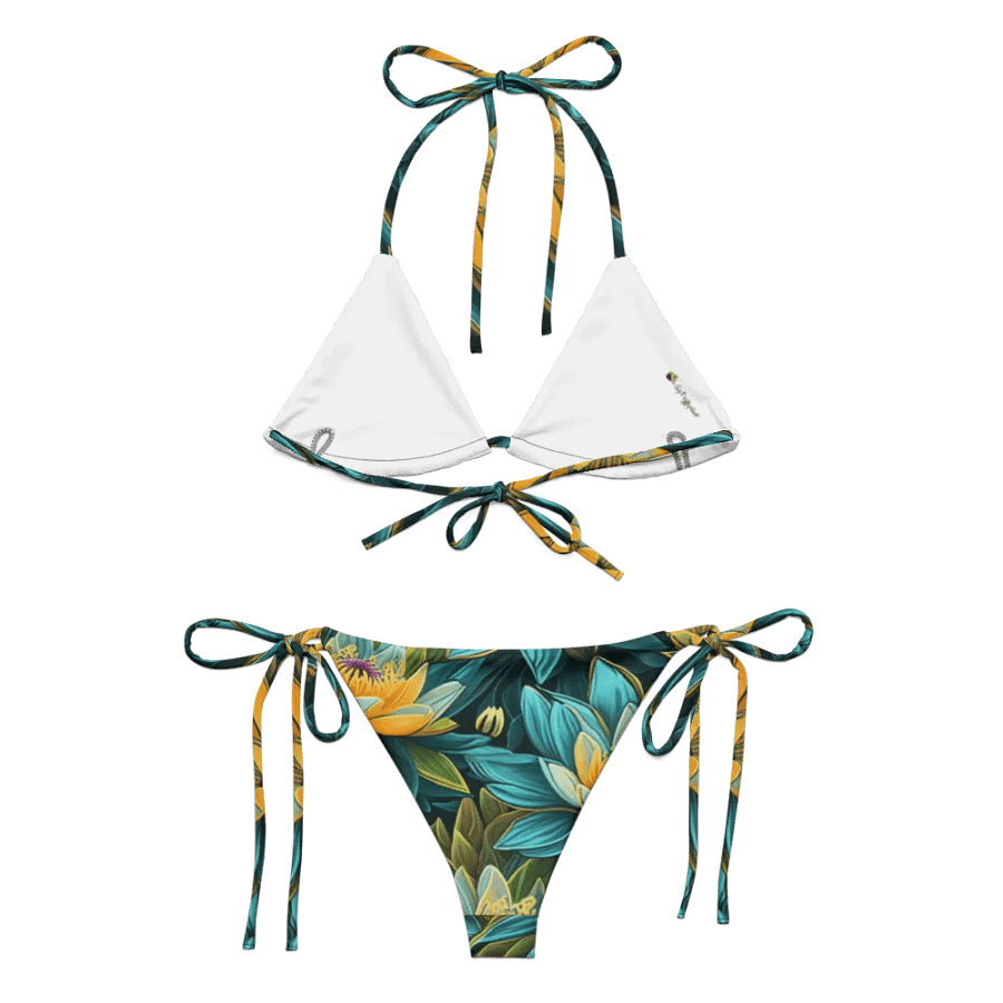 Lotus blue string bikini product image (2)