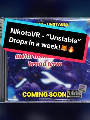 Mental instability can be a broad term don’t you think? 😀 Anyway full song releasing in a week!  NikotaVR-“Unstable”  COMING SOON!  #undergroundmusic #furry #unstable #vtuber #furrycommunity 