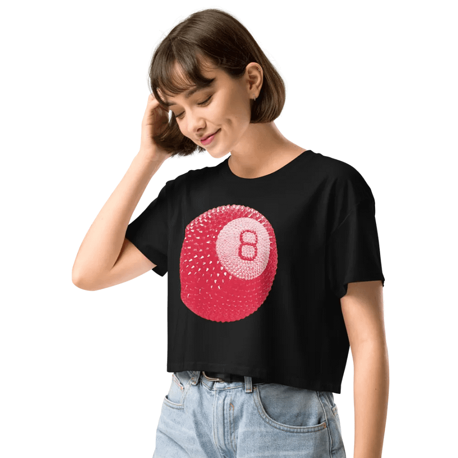 Abstract Baseball-Inspired Women's Crop Top product image (6)
