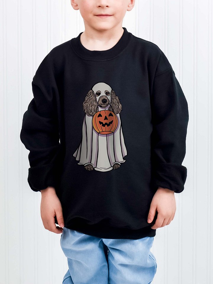 Halloween Standard Poodle(Apricot) Youth Sweatshirt product image (1)