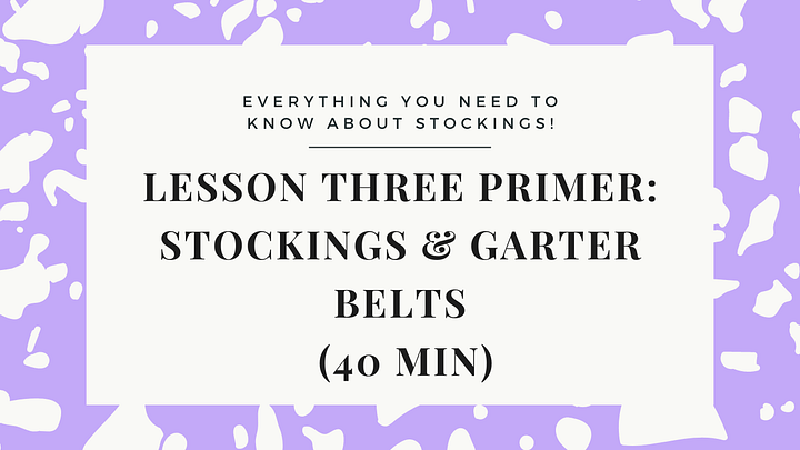 Stocking Peel Primer - Everything you need to know about garter belts & stocking types! product image (1)