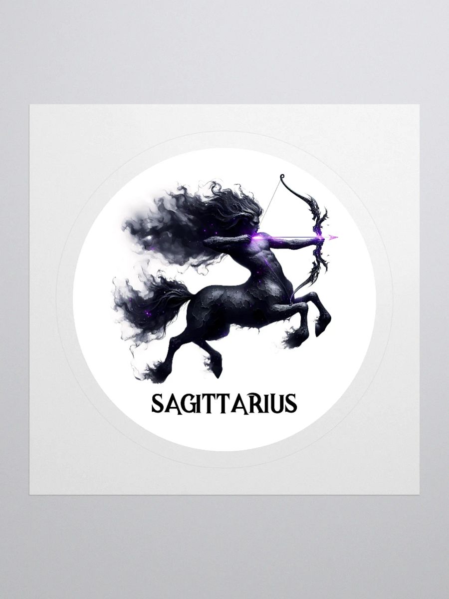 Mythical Sagittarius Zodiac Round Sticker product image (1)