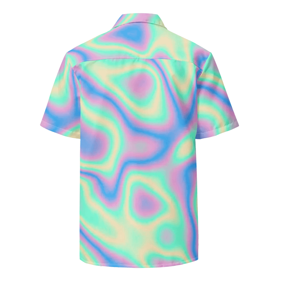 Psychedelic Hologram Unisex Hawaiian Shirt product image (8)