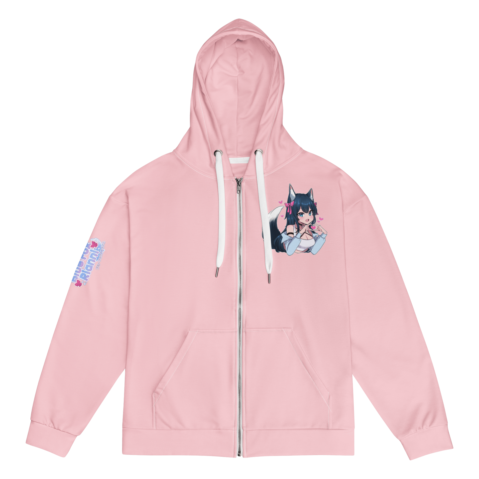 Two Tails Anniversary Edition! Blue Fox Hoodie - Pink product image (2)