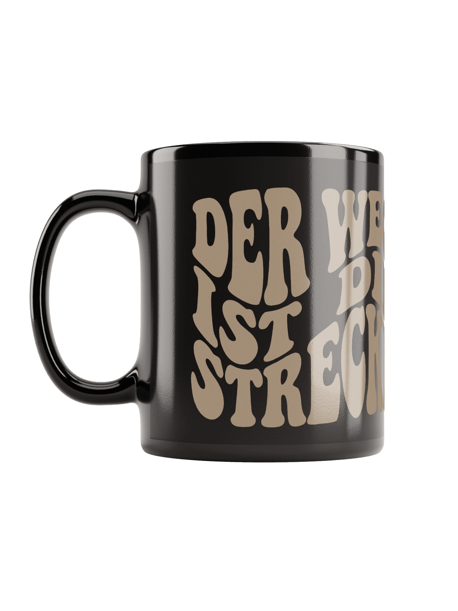 Der Weg ist die Strecke - Tasse Schwarz product image (11)