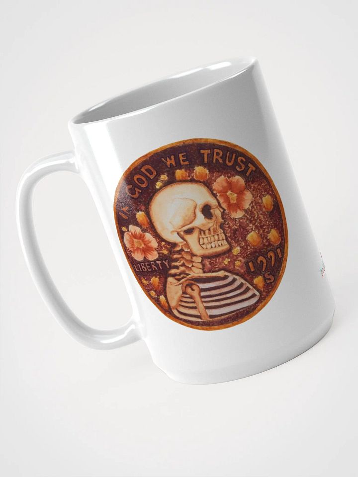 PRETTY PENNY white glossy mug product image (1)