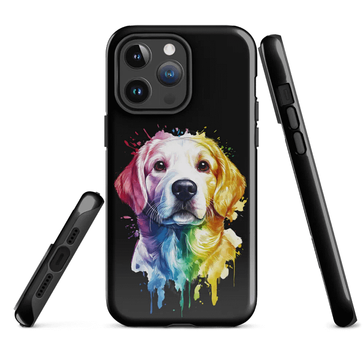 Vibrant Labrador Splash Artistic iPhone® MagSafe® Tough Case product image (4)