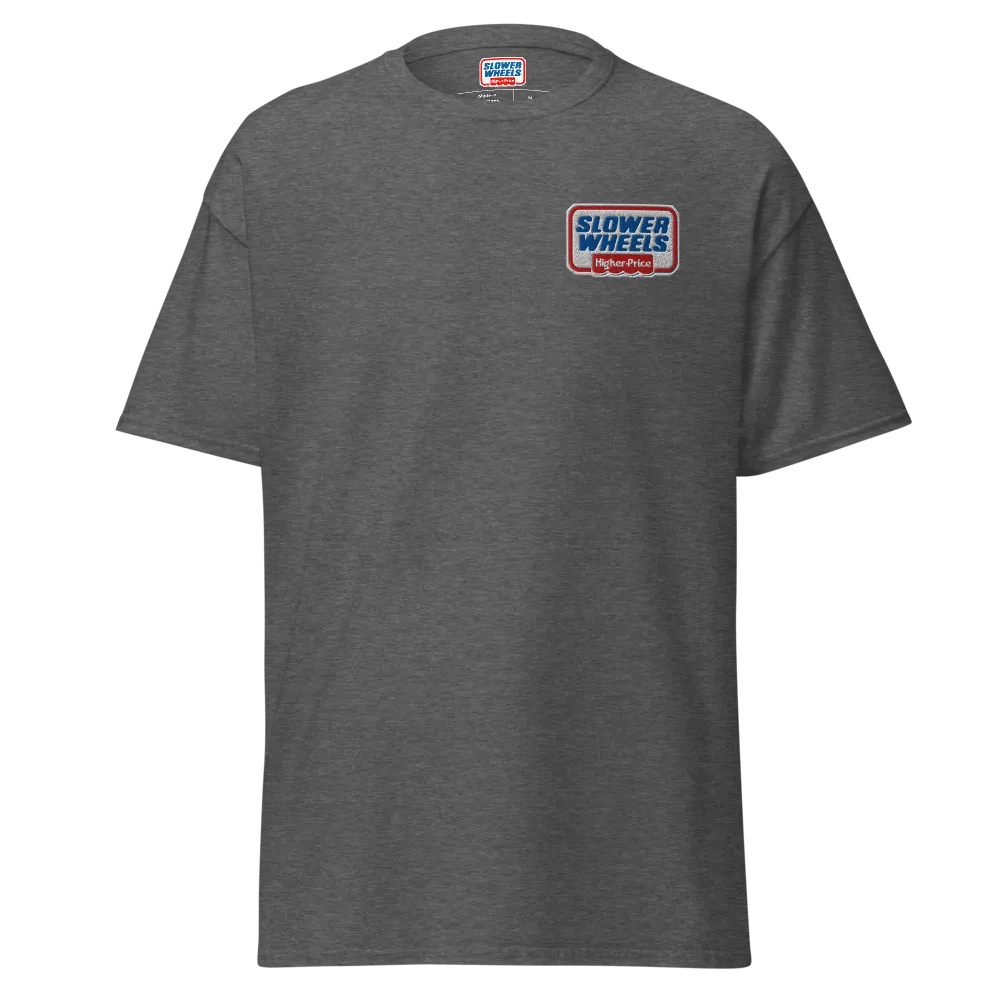 SLOWER WHEELS, HIGHER PRICE UNISEX EMBROIDERED HEAVY TEE product image (4)
