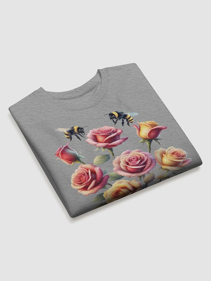 Honey Bees and Roses Graphical Design Sweatshirt product image (2)