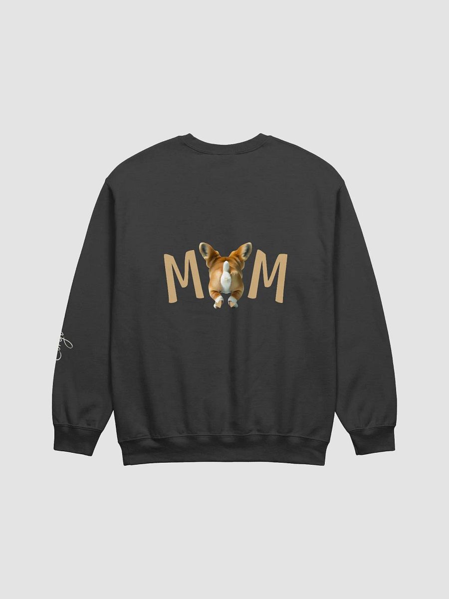 Corgi mom modern front and back design dark sweatshirt with sleeve print product image (3)