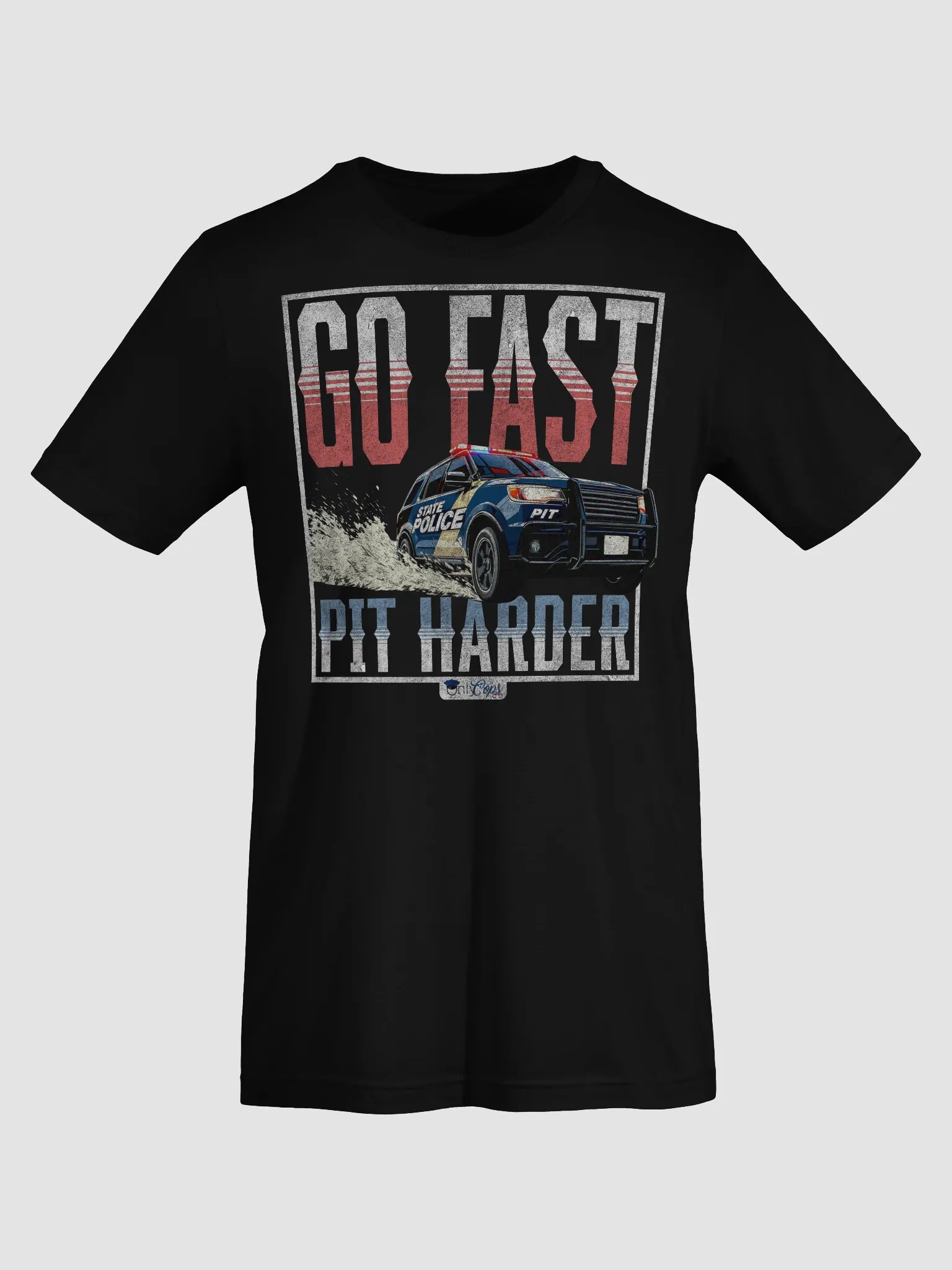PIT HARDER Police Car T-Shirt product image (20)