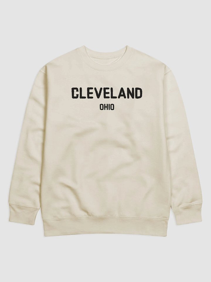 Cleveland Ohio Long Sleeve Sweatshirt Style Basic Casual Black White for Men Women Kids Dad Gifts product image (1)