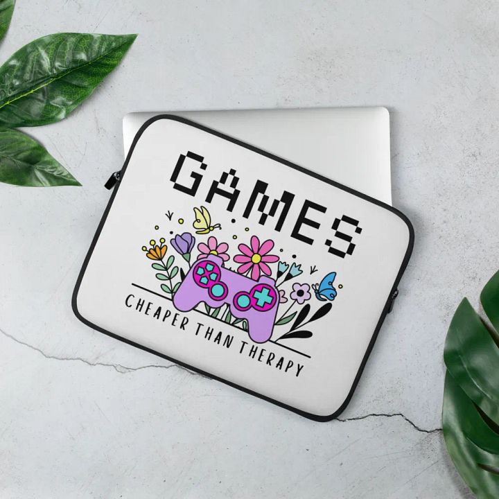 Cheaper Than Therapy Laptop Case product image (2)