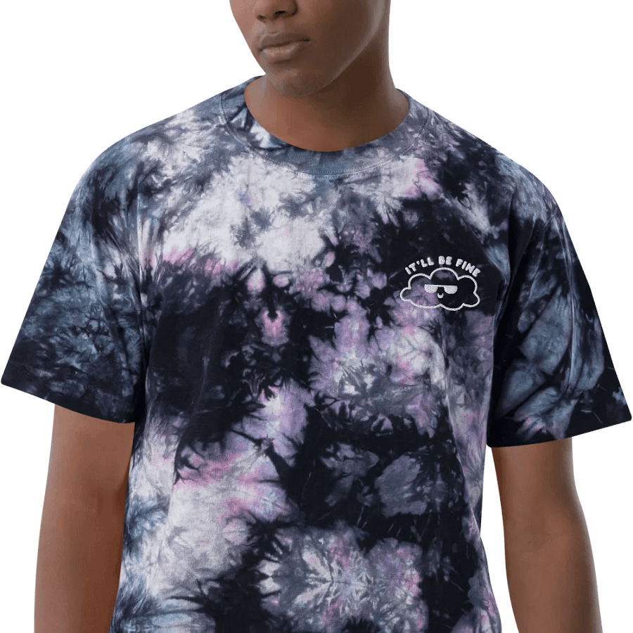 It'll Be Fine Tie Dye - dark (embroidered) product image (5)