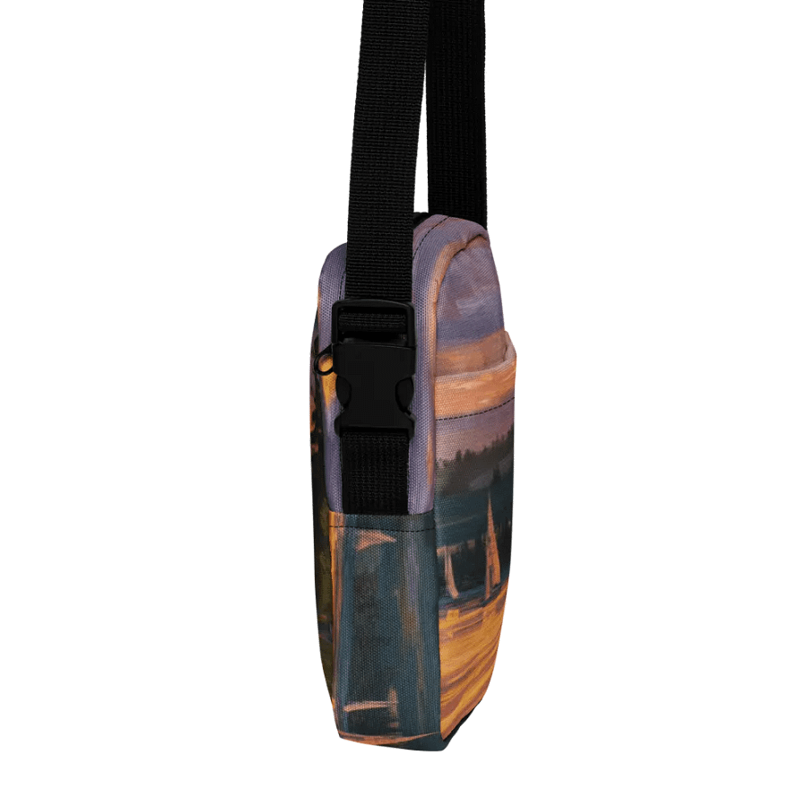 Sunset Lake Sailing, Utility Crossbody Bag product image (4)