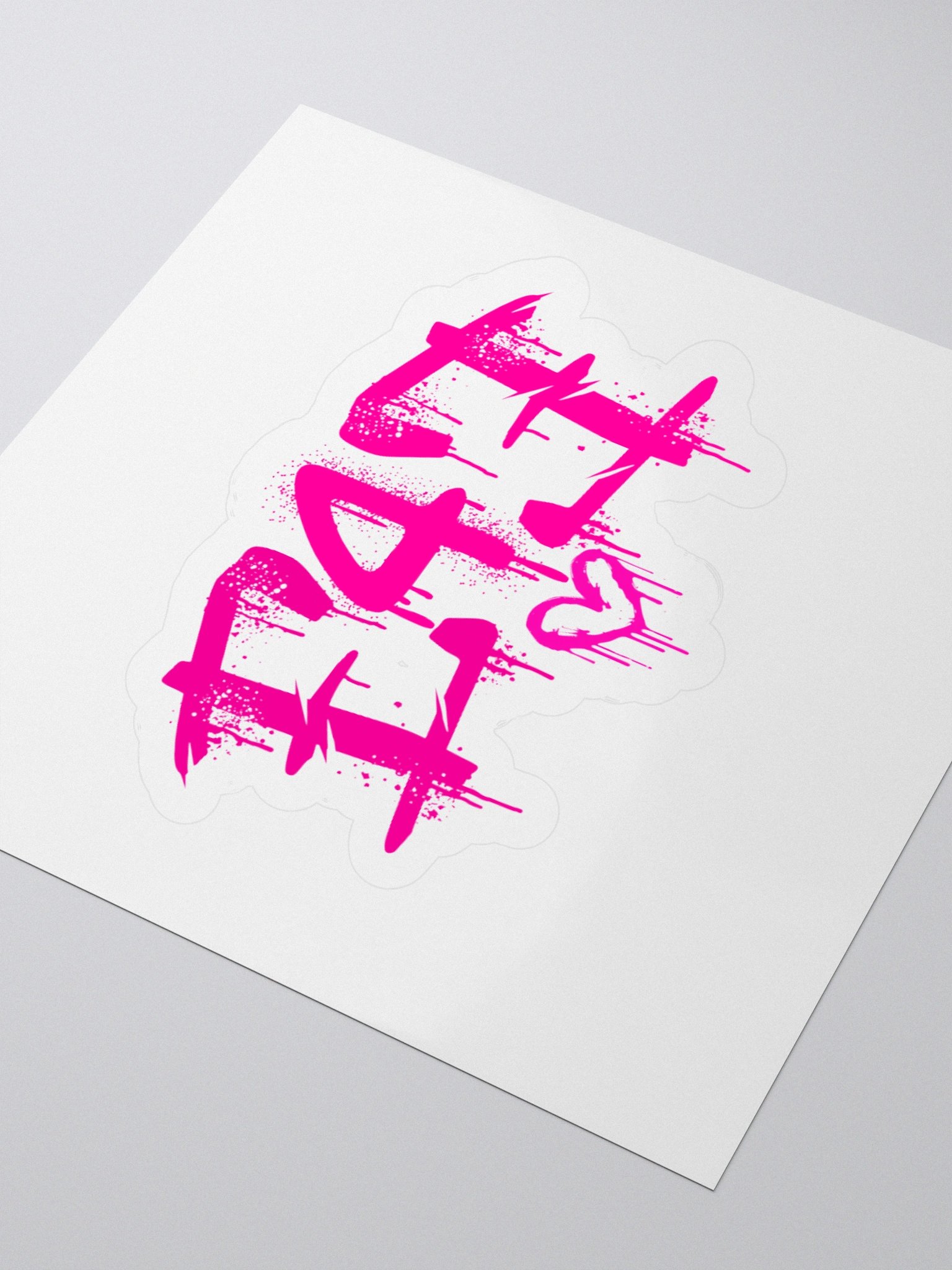 E4E Pink Kiss Cut Stickers product image (10)