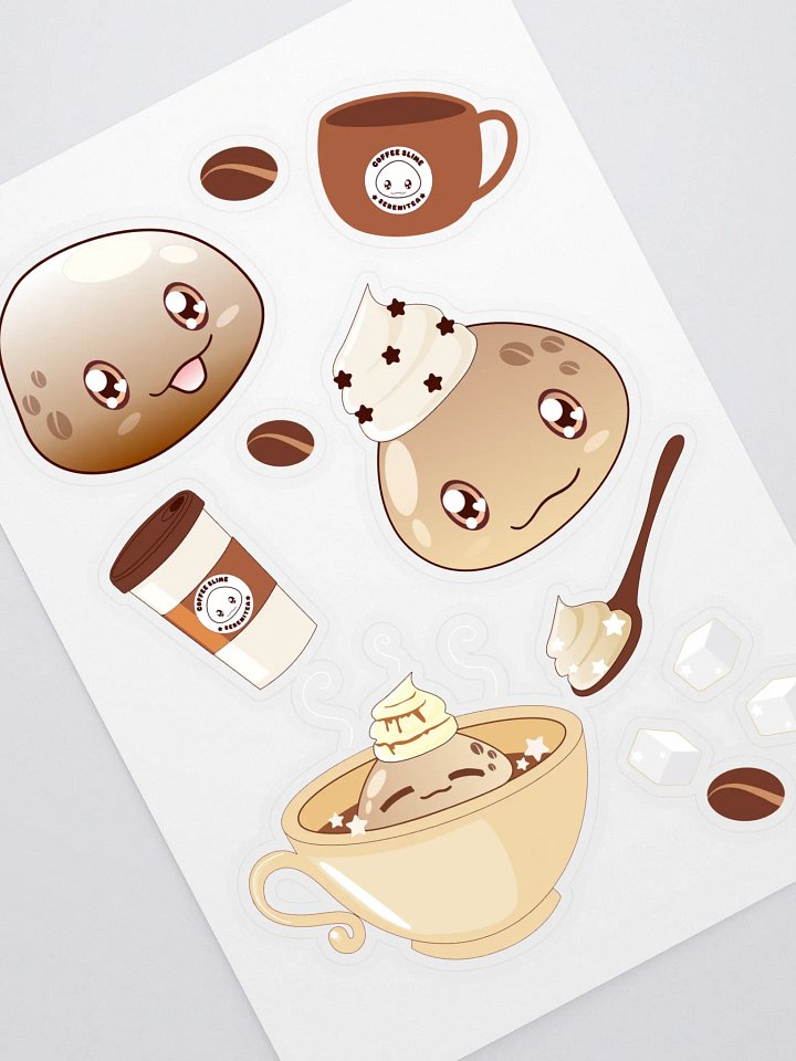 Coffee Slime Sticker Sheet product image (1)