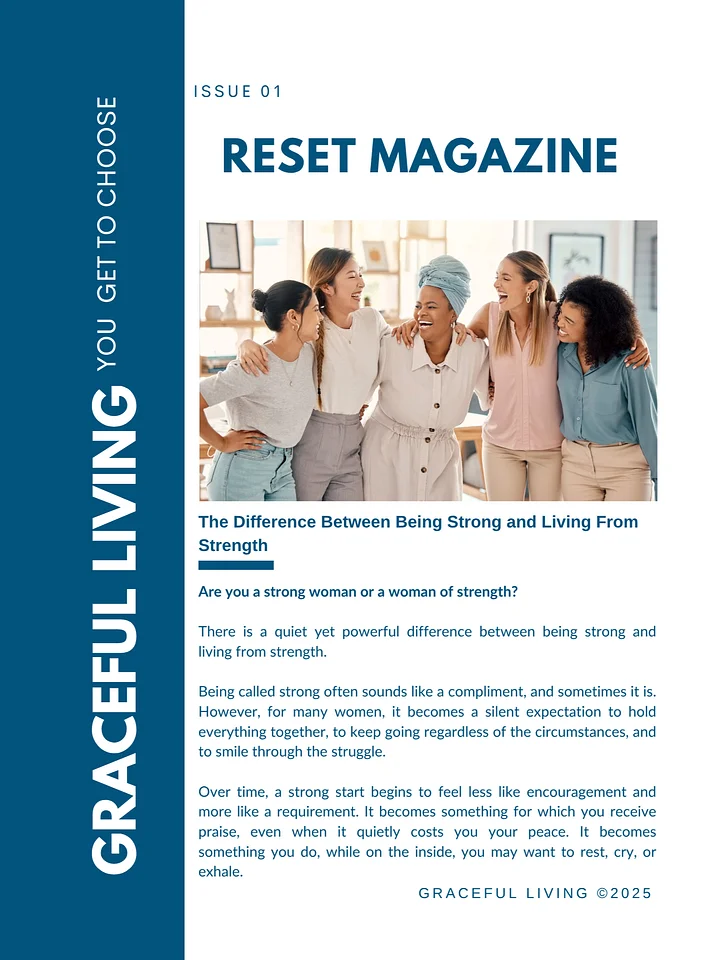 Graceful Living Magazine Issue 1: Strong vs. Strength product image (2)