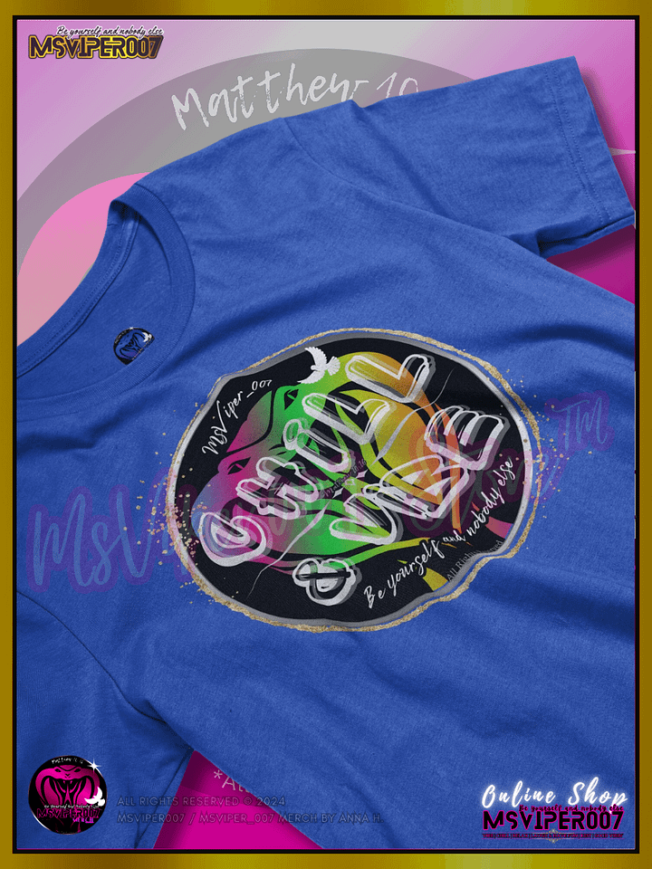 T-Shirt - MsViper007's "Chill & Vibe™ [spectrum]" Gaming Comfort T-shirt By Anna H. product image (2)