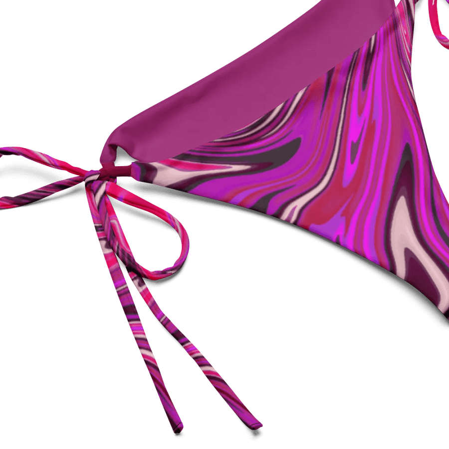 String Bikini Bottom - Pink and Purple Digital Fluid Art product image (7)