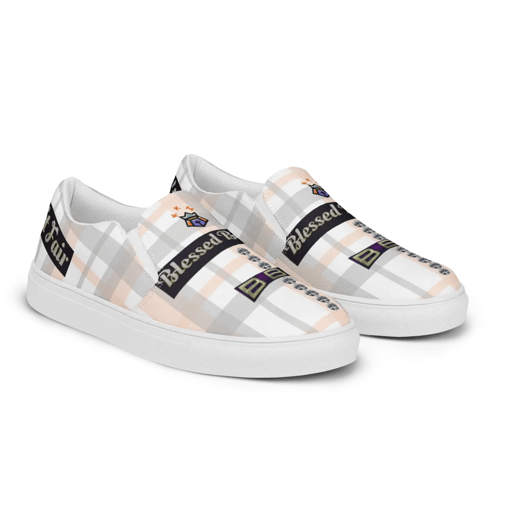 BBG Pink Plaid Women's Slip On product image (10)