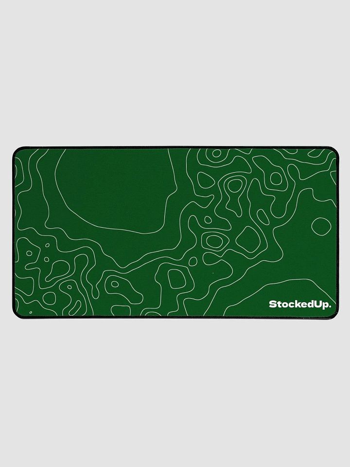 Dark Green Topo StockedUp Mousepad product image (1)