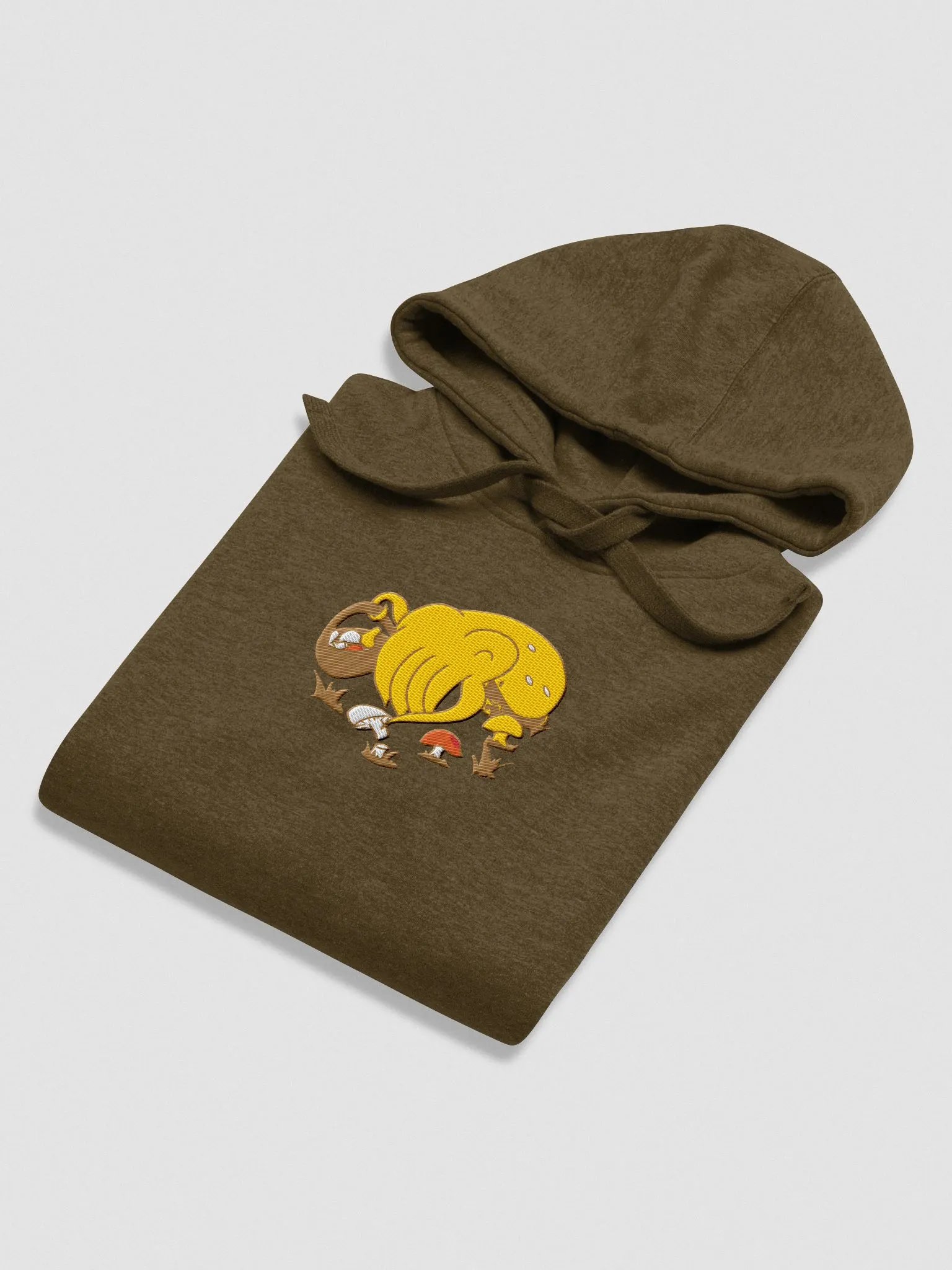 Cuttlefish picking mushrooms Embroidered Hoodie product image (28)