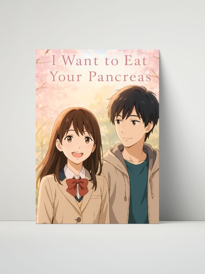 I Want to Eat Your Pancreas – Sakura Yamauchi Spring Stroll – 8x10 Metal Print product image (1)