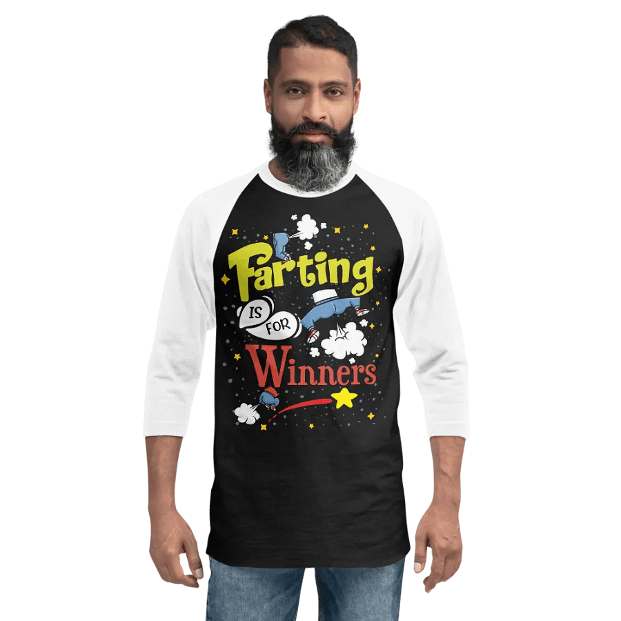 Farting Is For Winners raglan product image (10)