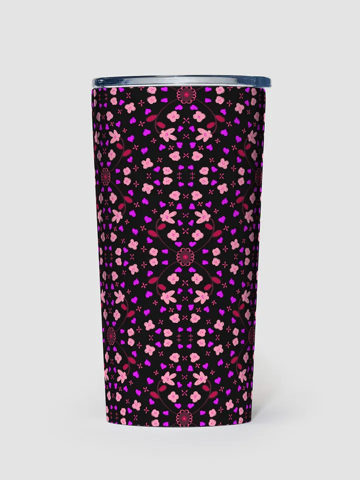 Hearts and Flowers Dark Tumbler product image (1)
