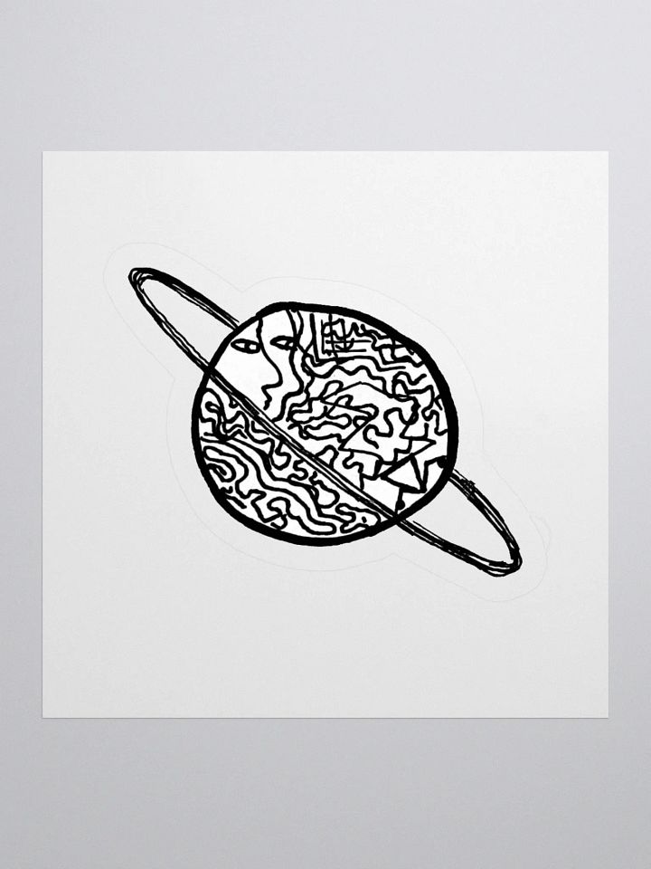 saturn faces sticker product image (1)