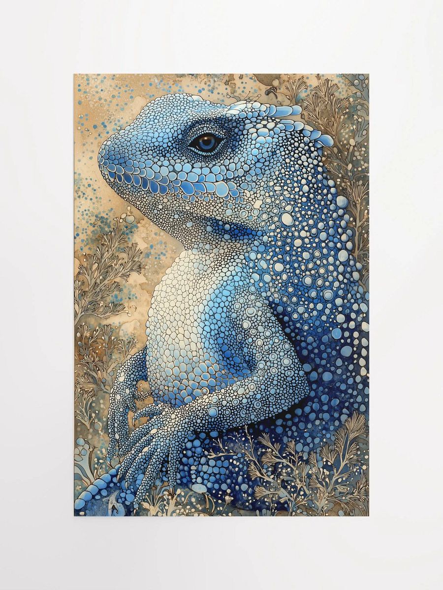 Mystical Lizard: Enchanted Forest Creature Art Print product image (4)