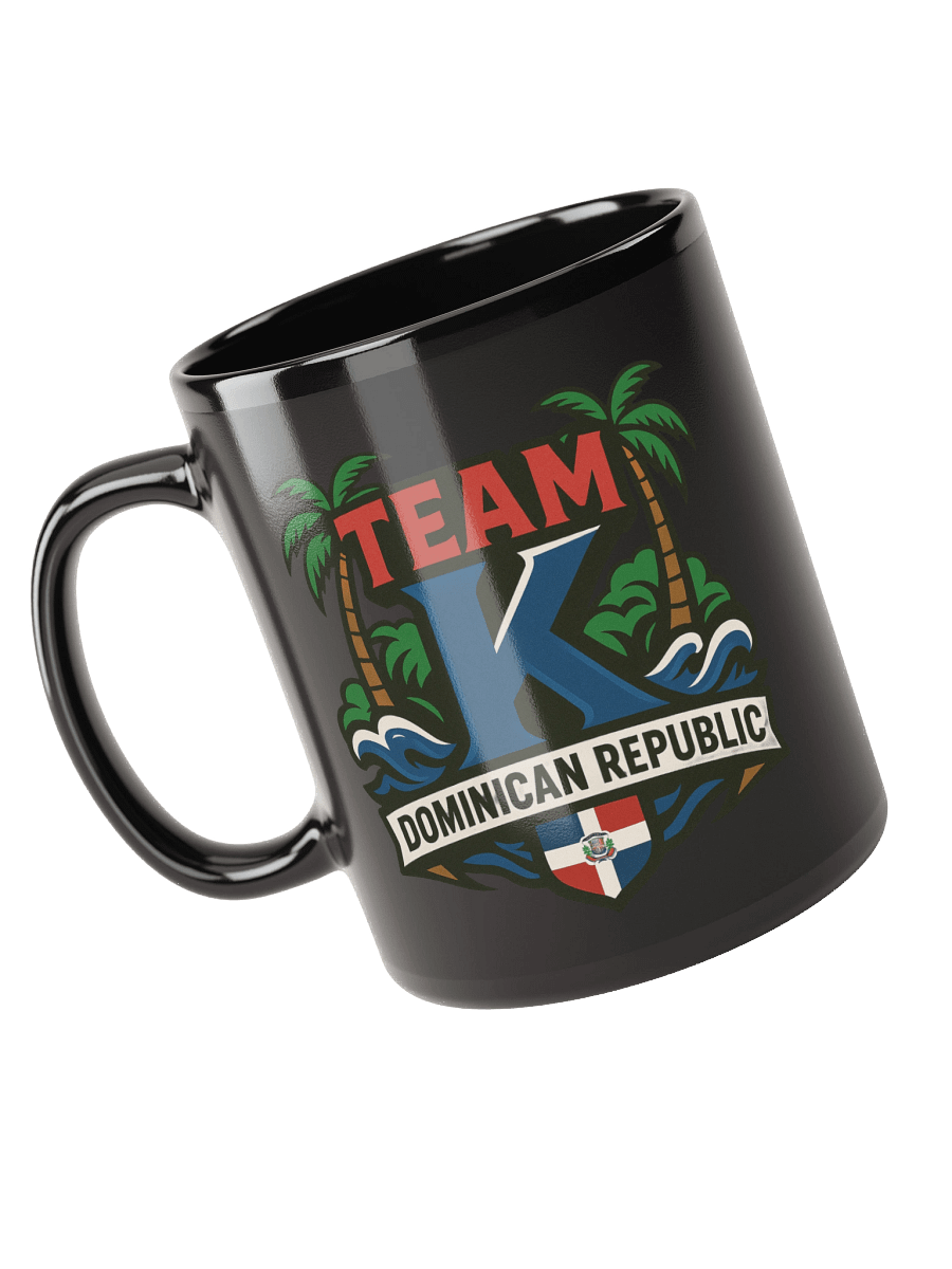 TEAM K Dominican Republic Black Mug product image (5)