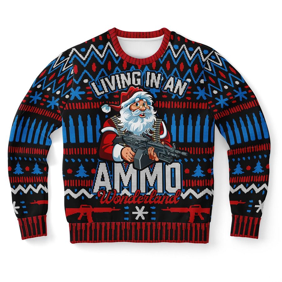 Christmas Winter Wonderland Ammo Unisex Sweatshirt | Shooting Holiday Sweater | Outdoor Enthusiast Gift | Cozy Festive Outfit product image (9)