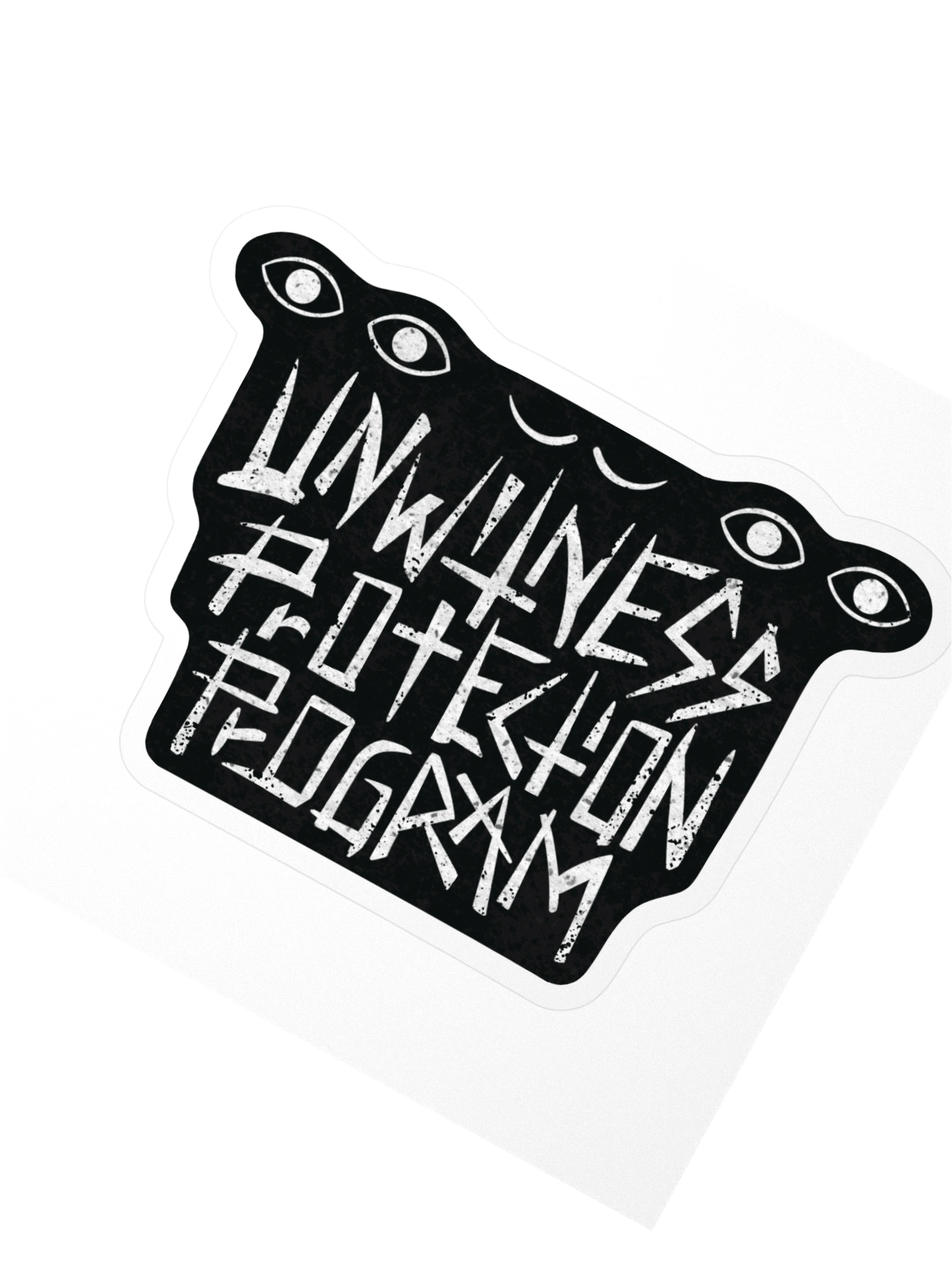 Unwitness Protection Program Logo Sticker product image (2)