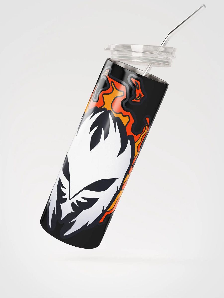 Mask Icon v2 (White) Stainless Steel Tumbler & Straw product image (3)
