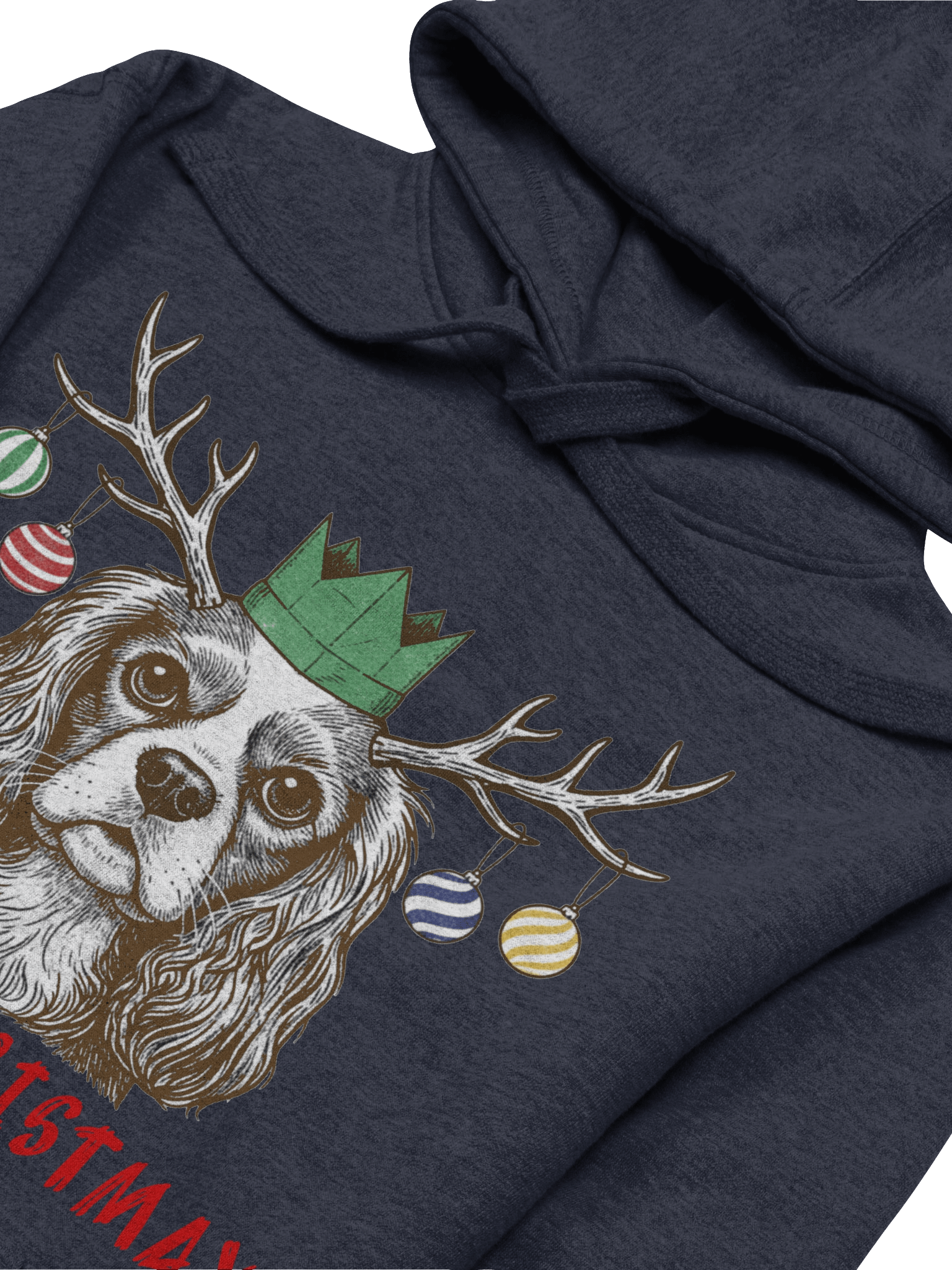 Merry ChristMax Hoodie with Red Text product image (28)