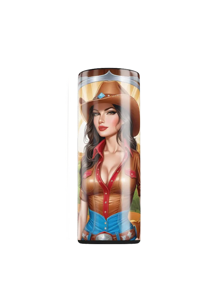 Beautiful Cowgirl 20 oz Skinny Stainless Steel Tumbler - v1 product image (1)