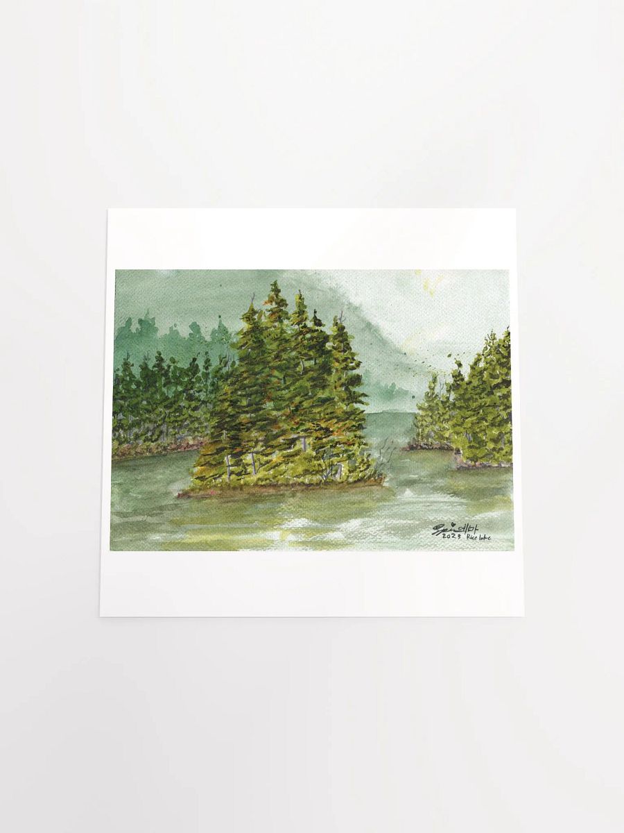 Rice Lake Watercolor Print product image (8)