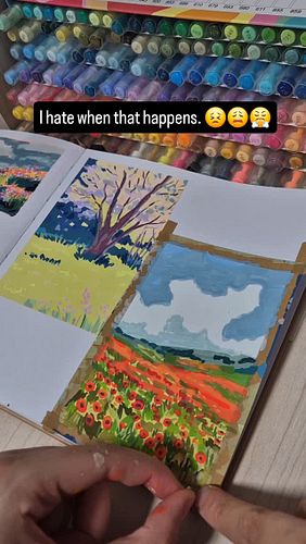 That moment when you're just trying to remove the washi tape, and it betrays you by ripping the page... Why does this always ...
