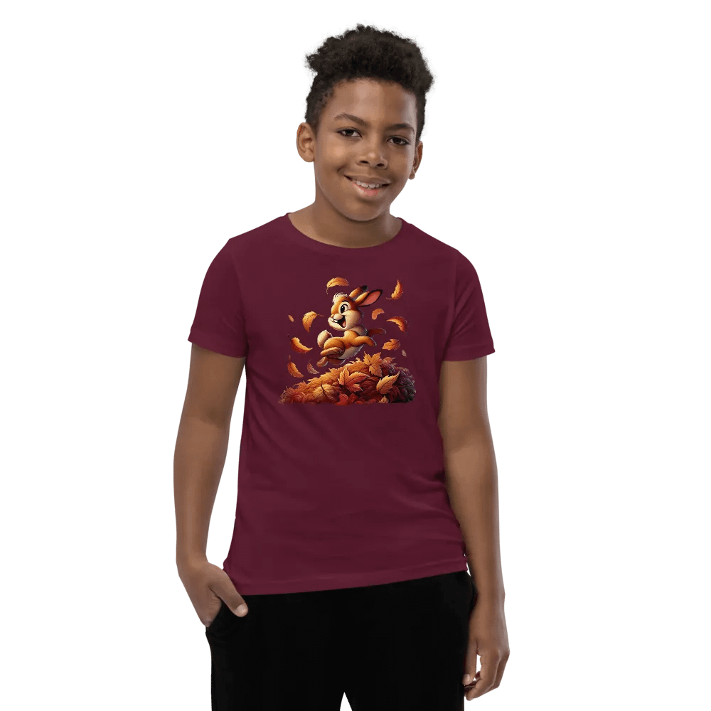 Autumn Leaves Bunny Rabbit Youth T-Shirt product image (64)