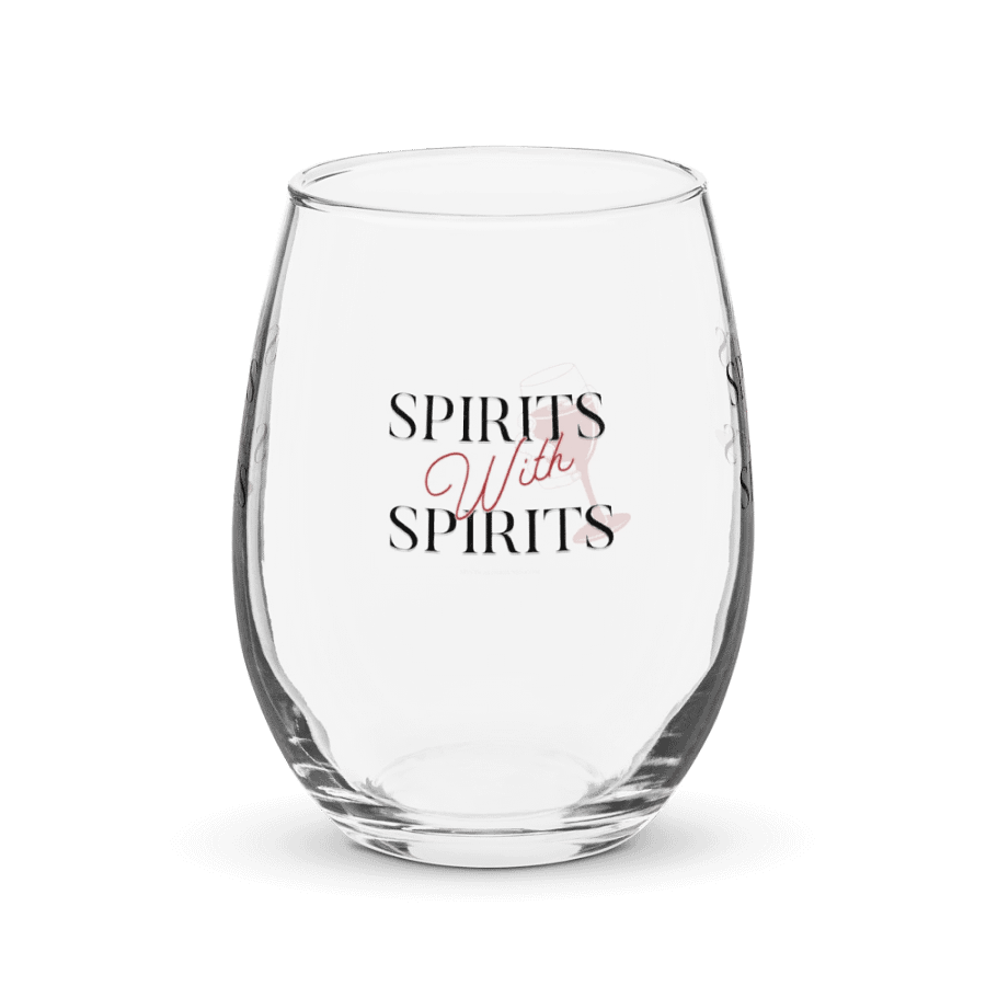 Spirits With Spirits Stemless WHITE Wine Glass product image (1)
