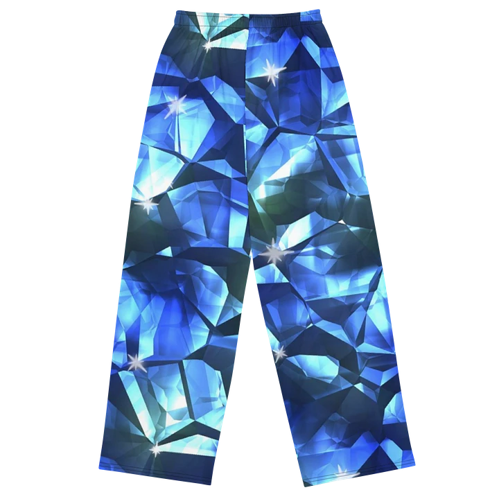 Blue Crystal Pattern Wideleg Pants product image (1)