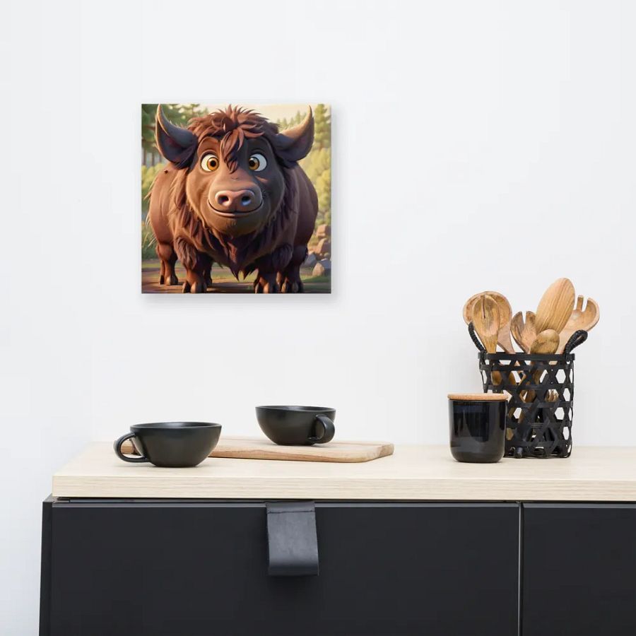Endangered Species - Mexico - Bison Canvas Art product image (4)