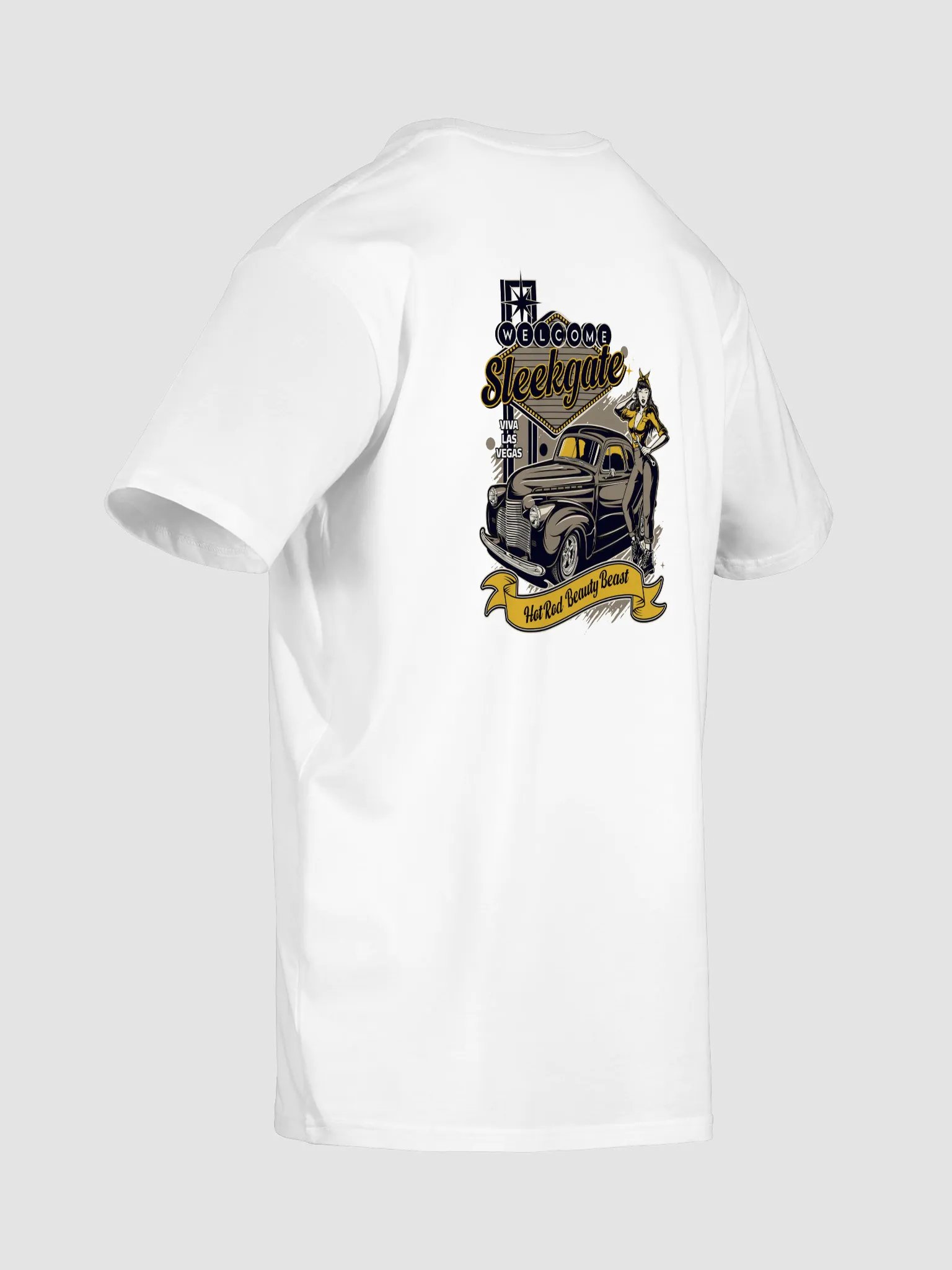 Vintage Vegas Hot Rod Unisex T-Shirt product image (3)