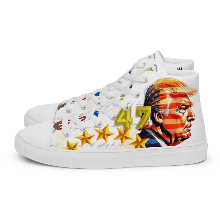 PRESIDENTIAL 1 High Top Trump Sneakers Men's Comfortable Breathable 47 Elect Shoes product image (1)