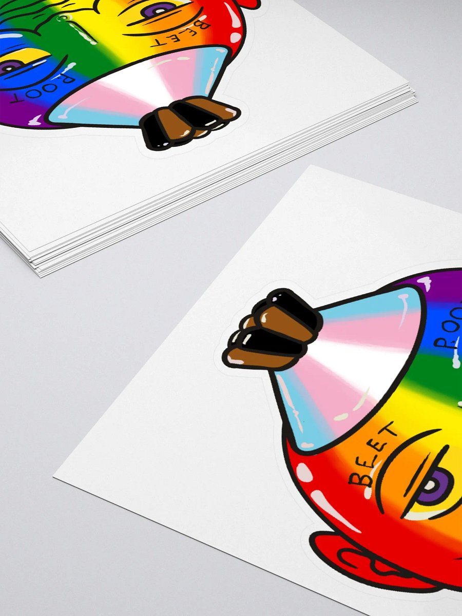 Progress Pride Poot bubble free stickers product image (4)