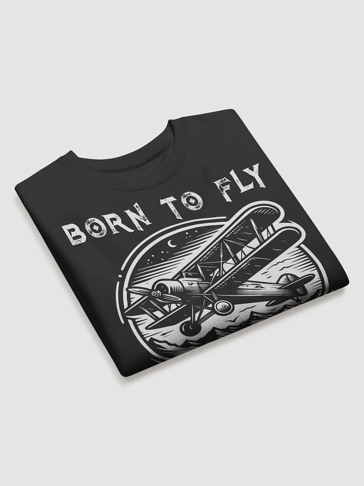 Vintage Airplane Biplane T-Shirt - Retro Aviation Look Sweatshirt product image (2)